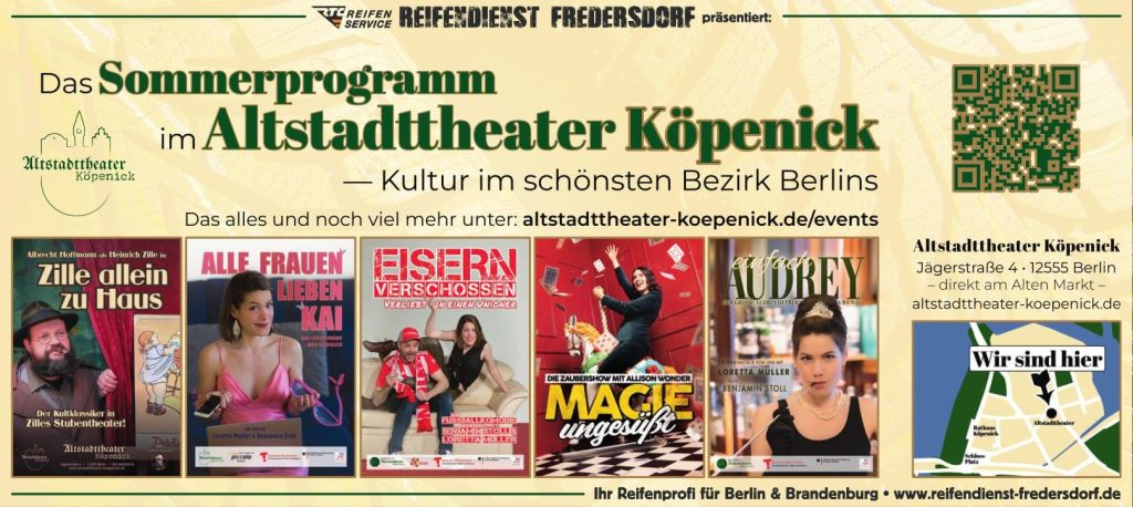 Flyer Alsttadttheater Köpenick